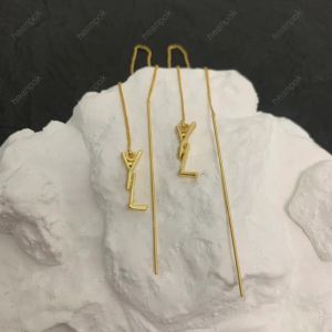 Fashion Designer Earrings For Women Jewelry Gold Letter Pendants Hoop Earring Luxurys Brands Trendy Stud Earrings Engagement Ear Studs