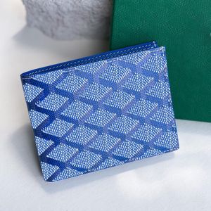 Äkta läderväska Designer Mens Women's Passport Holders Coin Purses Mini Top Quality Key Pouch Pocket Fashion Goya Card Holder Luxury Vicyoire Short Key Wallet