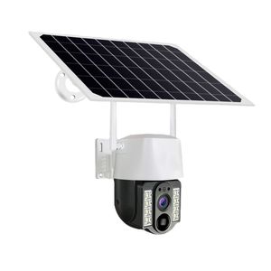 4G Sim Solar Panel Camera Wifi Outdoor CCTV Camara PIR Humanoid Detection Night Vision V380 Security Protection Built in Battery