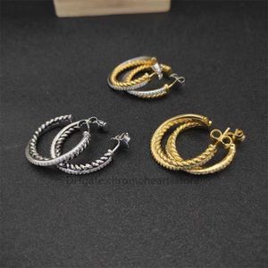 luxury earrings fashion designer earring shipping jewelry woman Earrings free bijoux Sterling Silver with 18k Gold Plated