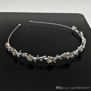 5PCS Silver Plated Crystal Wedding Bridal Pałą