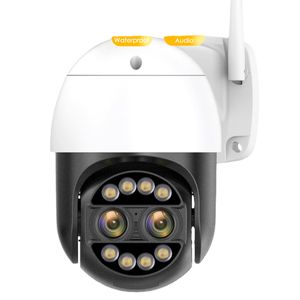 BESDER 8MP 4K 8x Hybrid Zoom 2.8+12mm Dual Lens PTZ IP Camera WiFi Human Detection 4MP Audio Security Video Surveillance Camera