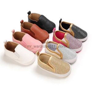 Erste Wanderer Neue Babyschuhe Baby Boy Girl Schuhe Mädchen Neugeborene weiche alleinige PU Leder Casual Kleinkind Schuhe 0-18 Monate Erste Wanderer Moccasins Q231006