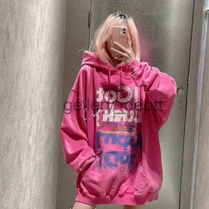 Men's Hoodies Sweatshirts I Did No Thing I Just Got Lucky Pink Washed Vetements Men Women Autumn Winter Sweatshirts Pullover Harajuku J231006