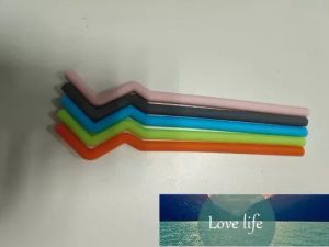 Quality Silicone Foldable Straws Reusable Drinking Straw Non-Toxic Bar Kitchen Detachable Washable Silicone Straws Travel Drinkware 5colors