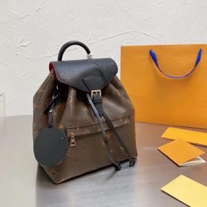 Высококачественный рюкзак, модная пресвитерианская золотая пряжка, шнур с покрытием, холщовая школьная сумка из воловьей кожи