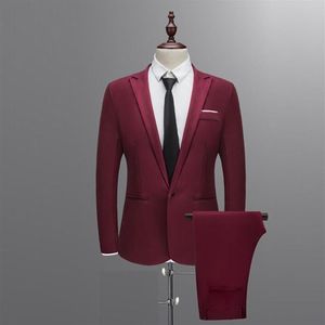 Brand Men Suit Wedding S For Shawl Obrożność 3 sztuki Slim Fit Burgundy S Royal Blue Tuxedo Kurtka Homme W1217279M