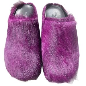 Elbise ayakkabıları kadınlar rahat katırlar terlik ayakkabıları İtalya lüks tasarımcı kış düz erkek ayakkabı gerçek deri kürk at saçı rahat terlik 231006