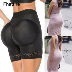 Kvinnor Shaper Pants Sexiga Boyshort Panties Kvinna Fake Underwear Push Up Padded Troses Butta Shaper Butt Lifter Hip Enhancer LJ200330R