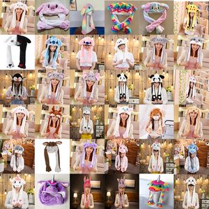 Factory wholesale 36 styles of plush airbag caps moving rabbit ear hats non-glowing hats children's gifts