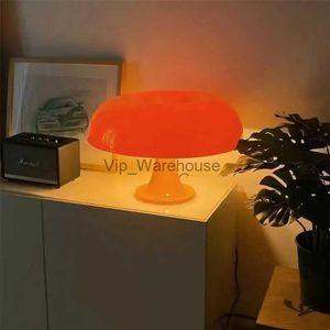 Table Lamps Italy Designer Led Mushroom Table Lamp Hotel Bedroom Bedside Living Room Decoration Lighting Lamps Modern Minimalist Desk Lights YQ231006