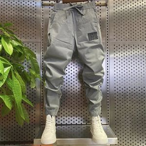 Мужские брюки Мужская одежда Весна Лето Ice Silk Speed Dry Pants Спортивные повседневные брюки Bundle Feet Мужские брюки Универсальные Pantalones Hombre 231005