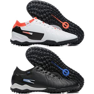 Skicka med Bag Quality Football Boots Legend 10 Elite TF Turf Futsal Soccer Cleats för Mens Soft Leather Bekväm träning Lithe Football Shoes Size Us 6.5-12