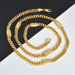 Correntes ZeaDear Jóias 18K Banhado A Ouro 45-60cm Dubai Chain Colar Para Homens Mulheres 2023 Hiphop Punk Pescoço Accessaries Presente de Festa