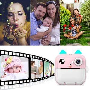 Camcorders Child Camera 24inch IPS Screen Instant Print with Thermal Printer Video Recording Take Pictures Educational Toys 231006