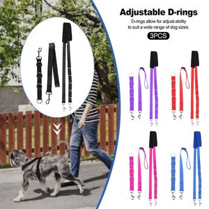 Coleiras para cães Trelas Suprimentos para animais de estimação Ajustável Dog Grooming Belly Strap D-rings Banda de banho Tamanho livre Cinto de tração para animais de estimação Coleira para cães Arnês para cães 3pcs 231005