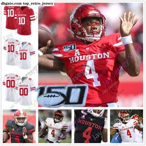 American College Football Wear Houston Cougars Camisa de futebol NCAA College DEriq King Kyle Porter Marquez Stevenson Keith Corbin Anenih Turner Stuard Parish Car