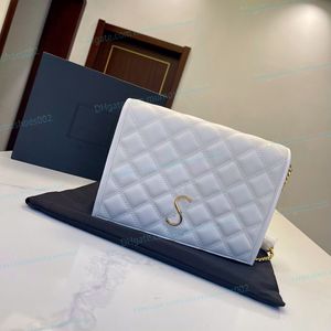 pochette firmate donna uomo borsa a tracolla in vera pelle borsa a tracolla catena dorata di lusso borsa Becky moda Diamond Lattice borse per il tempo libero