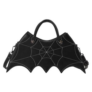 Halloween Trapeze Purse Tote Bag Shoulder Bags Bat shaped Handbag