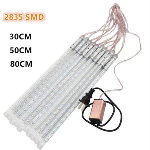 10PCS Set Waterproof Decorative Meteor Shower Rain Tube 2835 SMD LED String Light 30CM 50CM 80cm Patio Garden Stairways Corridors268u