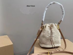 luxury design Vintage bucket bag 2023 women's fashion retro style one shoulder crossbody bags printed color handbag