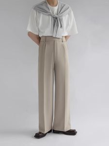 Pantaloni da uomo Design Senso di casual avanzato Non stirabile Vita alta Gamba larga Taglia personalizzata Albicocca