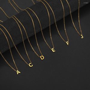 Hänghalsband EUEAVAN 5st minimalistisk initial A-Z-bokstavshalsband för kvinnor Tiny rostfritt stål Alfabetet Choker Neckkedja smycken