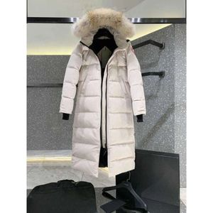 Cananda Goose Piumino canadese da donna Parkers invernale da donna di media lunghezza sopra il ginocchio con cappuccio spesso caldo cappotti d'oca Donna122994 Chenghao01 453