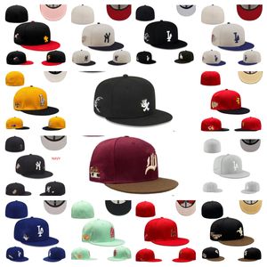 2023 stilista Baseball Cappellini completamente chiusi Estate Blu navy Lettera Osso Uomo Donna Colore nero Tutte le 32 squadre Sport casual Cappelli piatti aderenti Chicago Mix Colori taglia 7-8