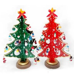 クリスマスの装飾DIY木製クリスマスツリークリスマスデコレーションクリエイティブクリスマスツリーテーブルトップデコレーション231005
