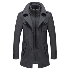 Casacos De Lã Masculinos De Alta Qualidade Casacos De Inverno Masculinos De Negócios Casual Trench Coats