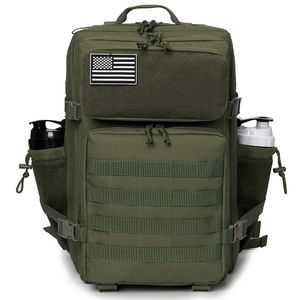 Borse da scuola QT QY 50L Zaino tattico militare Borsa militare Caccia MOLLE PALESTRA Per uomo EDC Zaino da trekking all'aperto Portabottiglie da strega 231005