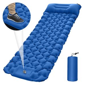 Outdoor Pads Single Ultralight Sleeping Pad Portable Camping Mat Inflatable Air Mattress Hiking Trekking Picnic 231005