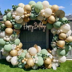 Outros suprimentos para festas de eventos Abacate balão verde guirlanda arco kit casamento balão decoração de festa de aniversário crianças chá de bebê globos confete balão de látex 231005