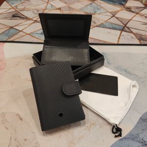 新しいコレクション名刺ホルダー豪華な財布折りたたみポケット財布デザイナーボタンカードホルダーコインポーチには箱の財布が付いています