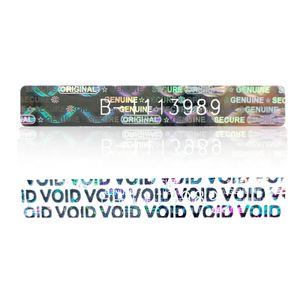 Other Decorative Stickers Holographic Warranty Void labels Tamper Proof Evident Sticker GENUINE Security seal 50mm x 7.5mm With Serial Number 231005