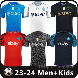Maradona 23 24 Napoli soccer jerseys Naples Adult Face Game special football shirt 2023 2024 Men kids kit KOULIBALY uniform KVARATSKHELIA OSIMHEN LOZANO Campioni