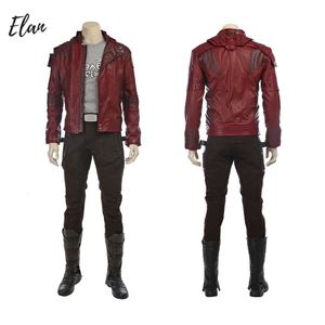 Faux Leather Men Red Lord Cosplay Costume Full Set Men Leather Jack Star Halloween Costumes For Men Custom Madecosplay