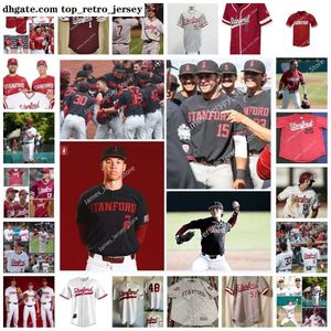 Nowa NCAA nosi college Custom Cardford Baseball Jersey 41 Matt Swartz 45 Max Meier 46 Jaden Bruno 49 Drew Dowd 50 Gavin Nalu 1