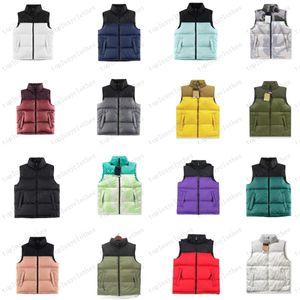 2023 High quality American designer multi-color jacket men's and women's tank top down sleeveless down jacket autumn and winter camouflage face down jacket tank top