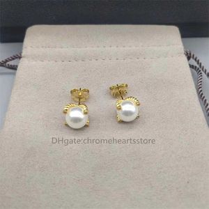 Jewelry free luxury bijoux fashion shipping woman friend earring earrings designer for women Luxury Pearl Ear Stud High Quality Dy 925 Silver Needle Accessories