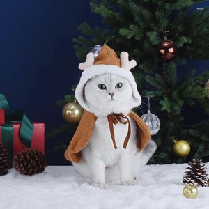 Cat Costumes Clothes Elk Cape British Short Hairless Winter Warm Pet Autumn And Cute