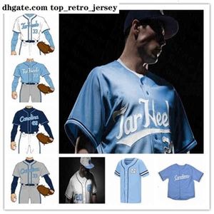 Nowa North UNC nosi Chen37 Custom College Carolina Tar Heels Baseball Jersey 40 Zarate 7 Tessar Aaron Sabato Dylan Harris Tyler