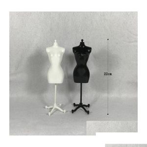 Mannequin Mannequin 2 Black White Female For Doll/Monster/ Clothes Diy Display Birthday Gift 320 Q2 Drop Delivery Jewelry Packaging Dh Dhat7