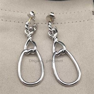 Ohrringe Luxusversand Ohrring Designer Bijoux kostenloser Modeschmuck Ohrringe Frau Twisted 8 Schnallenform Anhänger Zubehör