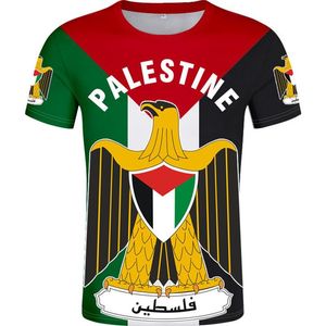 Filistin T Shirt DIY Özel Yapım İsim Numarası Palaestina T-Shirt Nation Flag Tate Filestina Koleji Baskı Logosu Giysileri264U