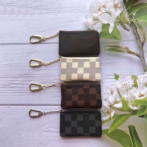 High Quality Brown flower Coin Purses men women Zip Wallets Coin Fashion Designer mens Key Pouch Letter Leather Womens purse Luxury unisex Wallet Holders M62650