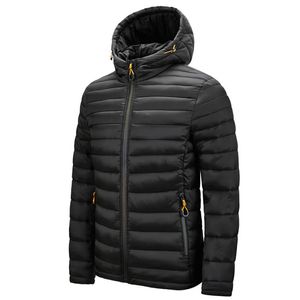 Piumini da uomo Parka Giubbotti imbottiti leggeri per uomo Cappotto maschile Imbottitura con cappuccio Taglie forti 5XL 6XL Abbigliamento maschile 231005