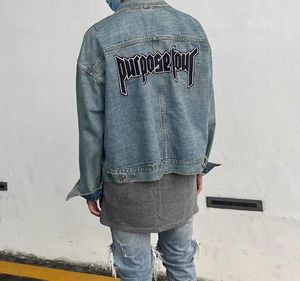 Men designers clothes men's Vests jackets Jeans embroidered jacket retro niche high street hip-hop jacket