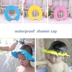 Dusch Caps Safe Shampoo Baby Shower Cap Bathing Bath Protect Soft Cap Hat For Baby Barn Barn Gorro de Ducha Tonsee SS1827 231006